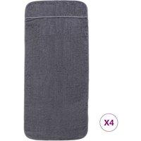 Berkfield Home Soft Beach Towels 4 pcs Anthracite 60x135 cm Fabric 400 GSM in Dark Grey