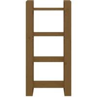 Berkfield Home Beautiful Book Cabinet/Room Divider Honey Brown 60x35x125 cm Soli | Size: 60 x 35 x 125 cm