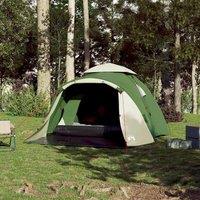 Berkfield Home Modern Camping Tent Dome 3-Person Green Quick Release