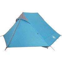 Berkfield Home Modern Camping Tent 2-Person Blue Waterproof