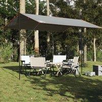 Berkfield Home Comfortable Camping Tarp Grey & Orange 400x294 cm Waterproof
