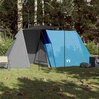 Berkfield Home Modern Camping Tent 3-Person Blue Waterproof