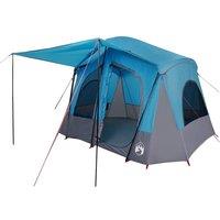 Berkfield Home Modern Camping Tent Cabin 5-Person Blue Waterproof
