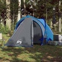 Berkfield Home Modern Camping Tent Dome 2-Person Blue Waterproof