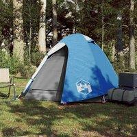 Berkfield Home Modern Camping Tent Dome 2-Person Blue Waterproof