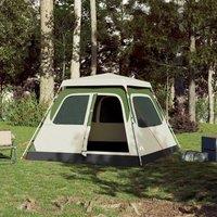 Berkfield Home Modern Camping Tent Dome 4-Person Green Quick Release