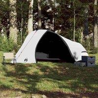 Berkfield Home White Camping Tent Dome 4-Person White Blackout Fabric Waterproof