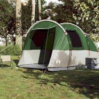 Berkfield Home Modern Camping Tent Tunnel 4-Person Green Waterproof
