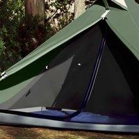 Berkfield Home Modern Camping Tent Tipi 1-Person Green Waterproof