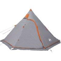 Berkfield Home Modern Camping Tent Tipi 5-Person Grey Waterproof