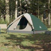 Berkfield Home Modern Camping Tent Dome 6-Person Green Waterproof