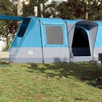 Berkfield Home Modern Camping Tent Tunnel 4-Person Blue Waterproof