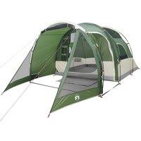 Berkfield Home Modern Camping Tent Tunnel 4-Person Green Waterproof