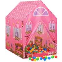 Berkfield Home Durable Children Play Tent Pink 69x94x104 cm | Size: 69 x 94 x 104 cm