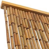 Berkfield Home Dense Door Curtain Bamboo 90x200 cm in Brown