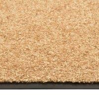 Berkfield Home Pliable Doormat Washable Cream 60x180 cm