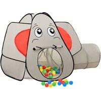 Berkfield Home Durable Elephant Children Play Tent Grey 174x86x101 cm | Size: 174 x 86 x 101 cm