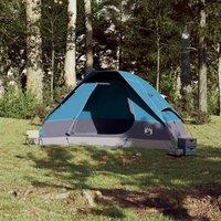 Berkfield Home Modern Family Tent Dome 6-Person Blue Waterproof