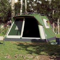 Berkfield Home Modern Family Tent Cabin 7-Person Green Quick Release