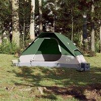 Berkfield Home Modern Family Tent Dome 6-Person Green Waterproof