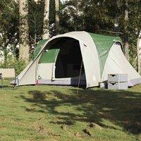 Berkfield Home Modern Family Tent Dome 6-Person Green Waterproof