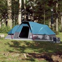 Berkfield Home Modern Family Tent Dome 9-Person Blue Waterproof