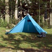 Berkfield Home Modern Family Tent Tipi 7-Person Blue Waterproof