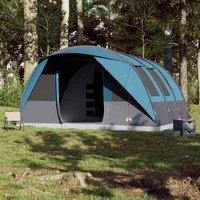 Berkfield Home Modern Family Tent Tunnel 7-Person Blue Waterproof