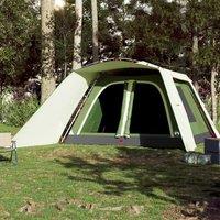 Berkfield Home Modern Family Tent with Porch 9-Person Green Quick Release