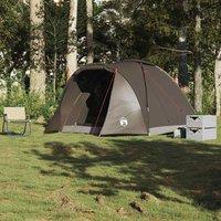 Berkfield Home Comfortable Fishing Tent 2-Person Brown Waterproof