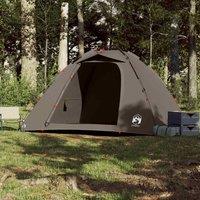 Berkfield Home Comfortable Fishing Tent 4-Person Brown Quick Release