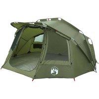 Berkfield Home Comfortable Fishing Tent 5-Person Olive Green Waterproof