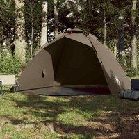 Berkfield Home Beautiful Fishing Tent 4-Person Olive Green Quick Release
