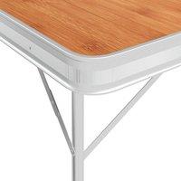 Berkfield Home Durable Folding Camping Table with 2 Benches Aluminium Brown