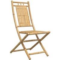 Berkfield Home Beautiful Folding Garden Chairs 8 pcs 46x66x99 cm Bamboo in Brown | Size: 46 x 66 x 99 cm