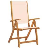 Berkfield Home Beautiful Folding Garden Chairs 8 pcs Solid Wood Acacia & Textilene in Brown