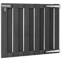 Berkfield Home Durable Garden Gate WPC 100x80 cm Grey