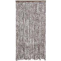 Berkfield Home Insect Curtain Brown & White 100x220 cm Chenille