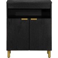 Berkfield Home Sideboard Black 60x33x75 cm Engineered Wood | Size: 60 x 33 x 75 cm