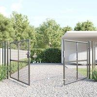 Berkfield Home Mesh Garden Gate Anthracite 300x175 cm Galvanised Steel in Grey