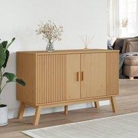 Berkfield Home Sideboard OLDEN Brown 114x43x73.5 cm Solid Wood Pine in Tan