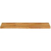 Berkfield Home Table Top Live Edge 120x40x2.5 cm Solid Wood Mango in Brown