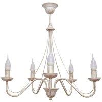 Netlighting Malbo Multi Arm Pendant Ceiling Light White Gold 60cm