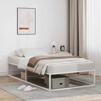 Berkfield Home Bed Frame without Mattress White 100x200 cm Metal