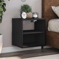 Berkfield Home Wall-mounted Bedside Cabinets 2 pcs Black 40x31x39.5 cm