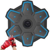 Obasyhig Colourful Lights Music Boxing Target with Gloves in Red