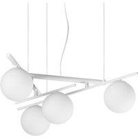 Netlighting Atlas Globe Pendant Ceiling Light White 4x G9