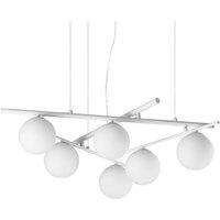 Netlighting Atlas Globe Pendant Ceiling Light White 6x G9