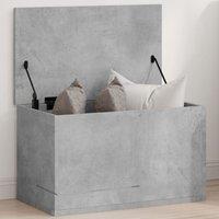 Berkfield Home Storage Box Concrete Grey 60x35x35 cm Engineered Wood | Size: 60 x 35 x 35 cm