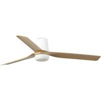 Netlighting Punt Tub 130cm LED Ceiling Fan White Light Wood Blades